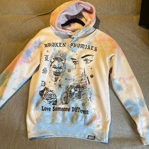 Broken Promises Baby blue/ baby pink tie-dye